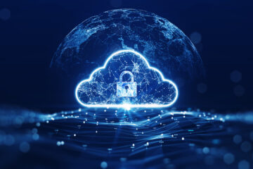 Cloud icon representing SaaS security measures